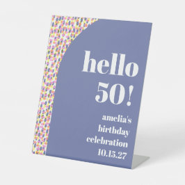 Expositor En L Cuta colorida acuarela Personalizado de dot fiesta