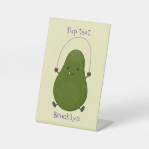 Expositor En L Cute aguacate salto cuerda personalizado ilustraci