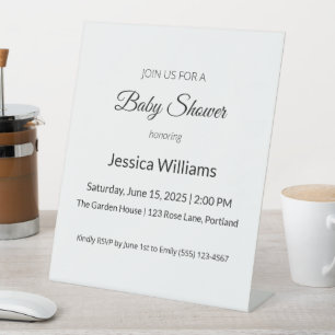 Expositor En L Cute Boho Baby Shower Género neutro, Personalizabl