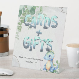 Expositor En L Cute Dinosaurio 1er cumpleaños tarjetas y regalos