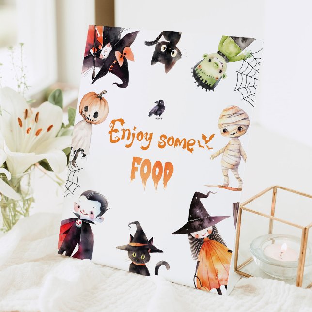 Expositor En L Cute Disfruta algo de comida fiesta de Halloween (Subido por el creador)