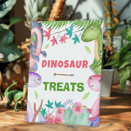 Expositor En L Cute Girl Dinosaur 1st Birthday Party Treats
