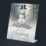 Expositor En L Cute Gorgeous Snowman Frosted Landscape Forest<br><div class="desc">Cute Gorgeous Snowman Frosted Landscape Forest Christmas Pedestals. The Cute Gorgeous Snowman Frosted Landscape Forest Christmas Pedestals are a charming and versatile option for both families and businesses looking to add a festive touch to their holiday decor. Featuring a delightful snowman surrounded by a frosted landscape, these pedestals bring a...</div>