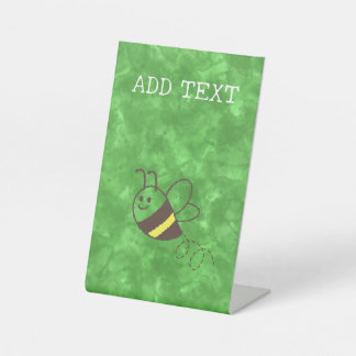 Expositor En L Cute Little Bee Flying Watercolor Baby Shower
