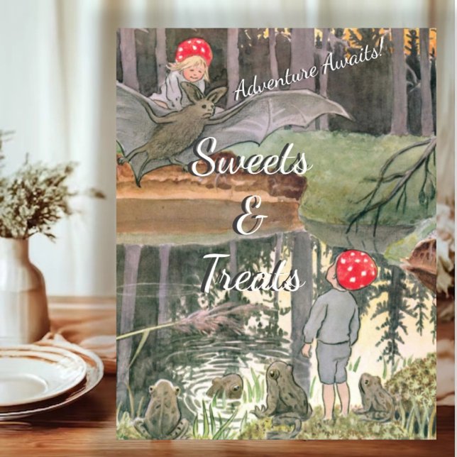 Expositor En L Cute Mushroom Woodland Baby Shower Sweets (Subido por el creador)