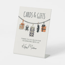Expositor En L Cute Neutral Halloween Tarjetas de Baby Shower y R