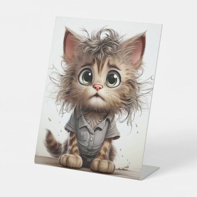 Expositor En L Cute Sassy Kitten (Anverso)