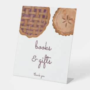 Expositor En L Cutie Pie Books y Regalos Baby Shower Rótulo