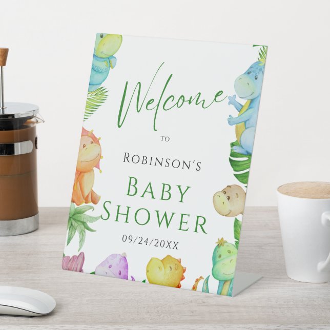 Expositor En L Cuto pequeño Dino Baby Shower (In Situ)