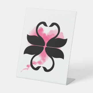 Expositor En L Cygnes amour Panneau sur pied