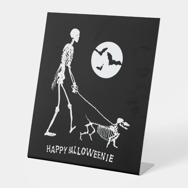 Expositor En L Dachshund Halloween (Anverso)