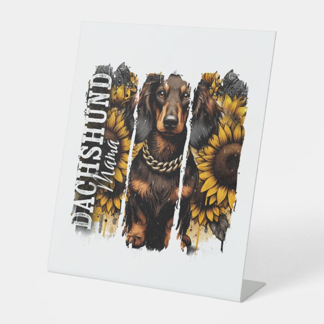 Expositor En L Dachshund Mama (Anverso)