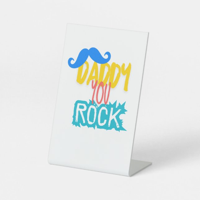 Expositor En L "Daddy You Rock" (Anverso)