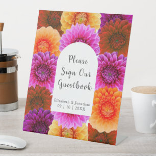 Expositor En L Dahlia Autumn Boda Floral