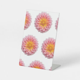 Expositor En L Dahlia rosa y gotas de excremento