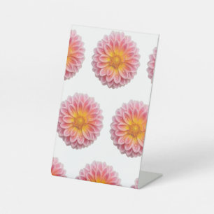 Expositor En L Dahlia rosa y gotas de excremento