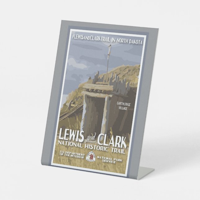 Expositor En L Dakota del Norte, Trail Lewis y Clark (Anverso)