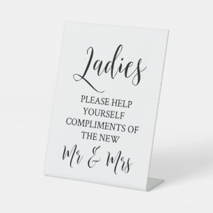 Expositor En L Damas Por Favor Ayúdense A Sí Mismo Boda Lavabo