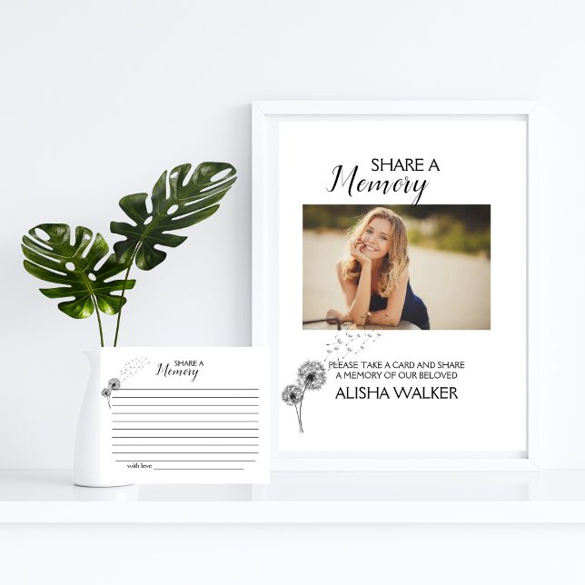 Expositor En L Dandelions Minimalismo comparte un Rótulo funerari (Subido por el creador)