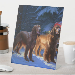 Expositor En L Decoración de los Navidades Snowy Sleigh de los Re