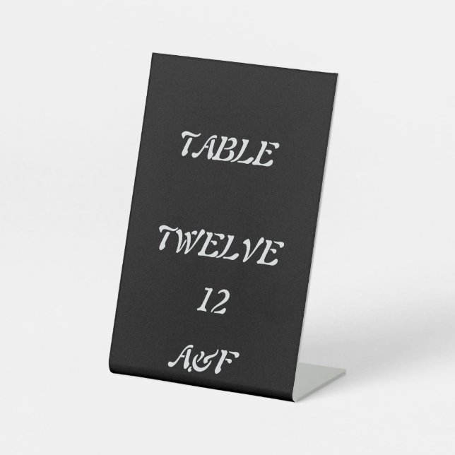 Expositor En L Decoración de mesa de boda (Anverso)