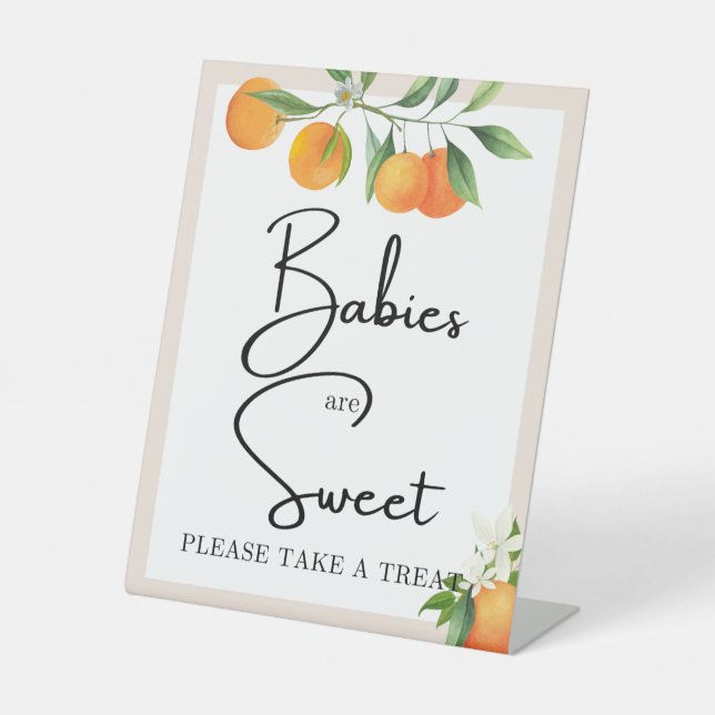 Expositor En L Decoraciones de Baby Shower Sexo Neutral (Anverso)