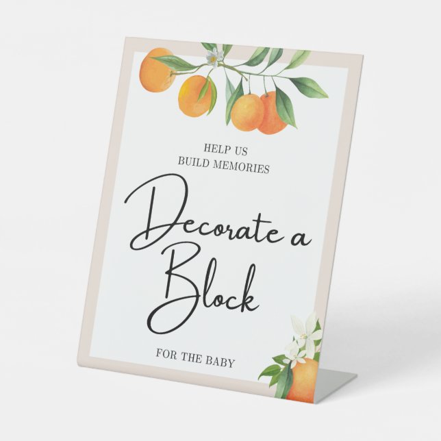 Expositor En L Decoraciones de Baby Shower Sexo Neutral (Anverso)