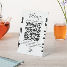 Déjanos un código QR de revisión con tu propio fon
