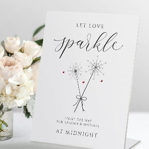 Expositor En L Dejar a Love Sparkle - Sparkler Sendoff Rótulo Bod