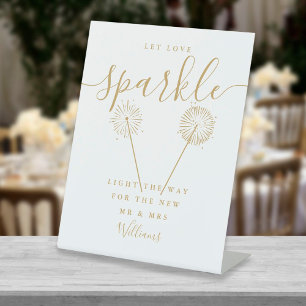 Expositor En L Dejar que el amor esparce Boda Gold Signature Scri