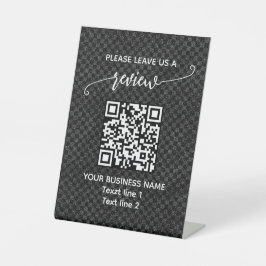 Expositor En L Dejar una reseña comercial personalizada, código Q