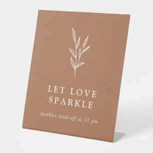 Expositor En L Dejen Que Amar A Sparkle Sparkler Envíe De Rótulo