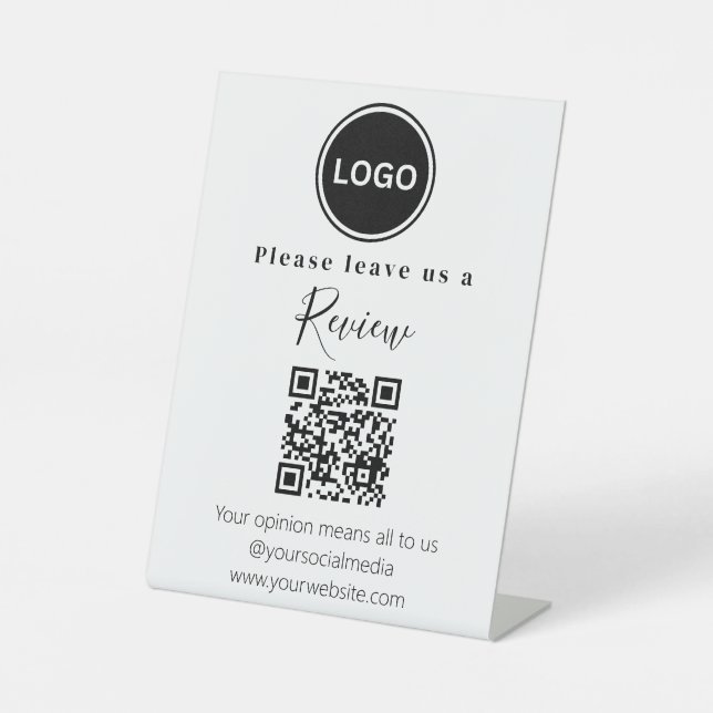 Expositor En L Déjenos revisar el código QR (Anverso)