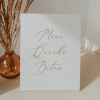 Delicada caligrafía de oro simple Mini picaduras d