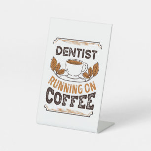Expositor En L Dentista corriendo en el regalo de Cafetería