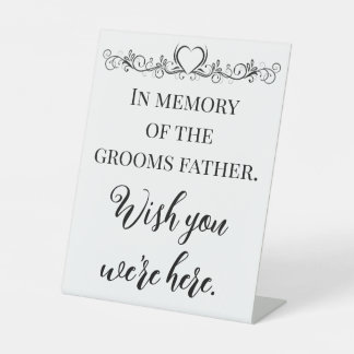 Expositor En L Deseo Personalizado En Memoria Estás Aquí Boda Mem