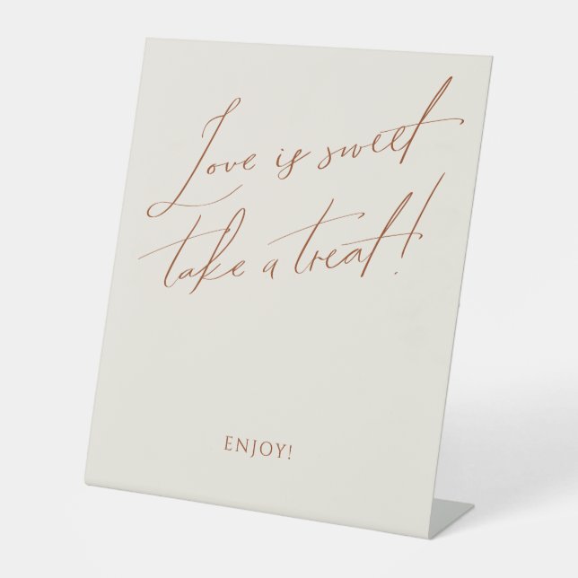 Expositor En L Desierto caprichoso | El amor Boda beige es dulce (Anverso)