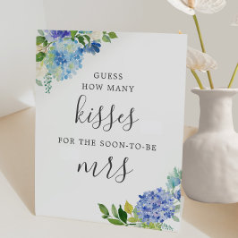 Expositor En L Despedida de soltera Adivina cuántos besos Azules