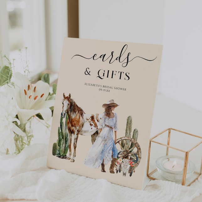 Expositor En L Despedida de Soltera Boho Western | Tarjetas y Reg (Subido por el creador)