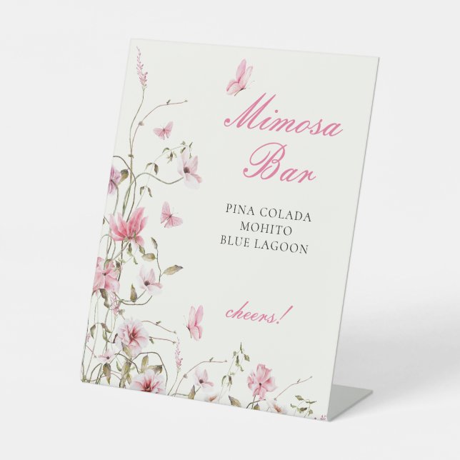 Expositor En L Despedida de Soltera con Tema de Mariposas durante (Anverso)