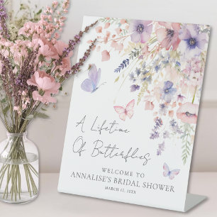Expositor En L Despedida de soltera de flor silvestre mariposa