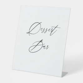 Expositor En L Dessert Bar Wedding Sign | Sweet Table top