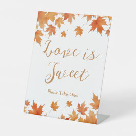 Expositor En L Detalle de Boda de Otoño El Amor es Dulce Favor