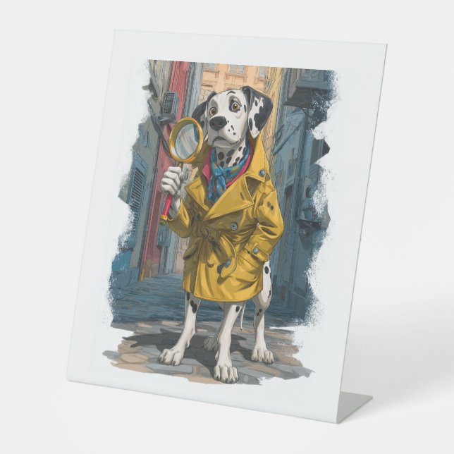 Expositor En L Detective Dalmatian - Perro de solución de crímene (Anverso)