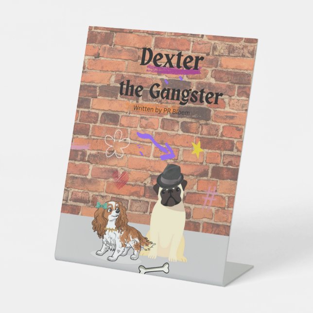 Expositor En L Dexter la imagen del perro angster (Anverso)