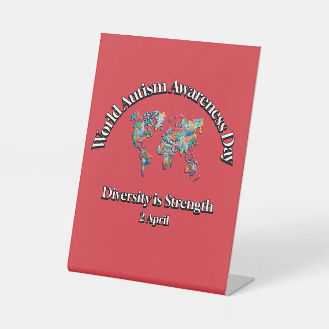 Expositor En L Día Mundial de Conciencia sobre el Autismo. La div (Anverso)