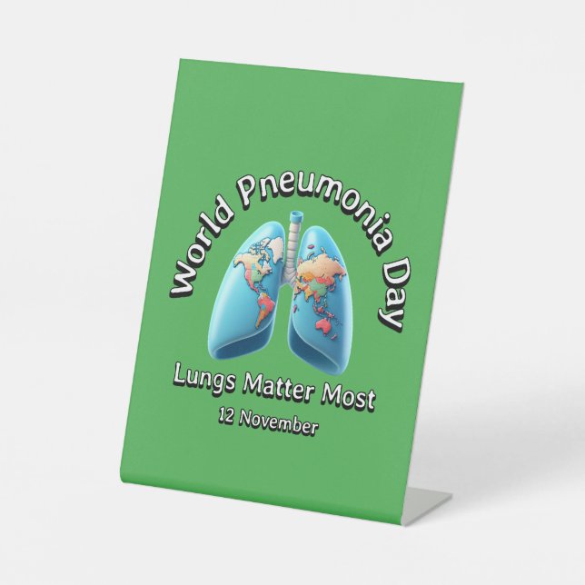 Expositor En L Día Mundial de la Neumonía. Los pulmones importan  (Anverso)