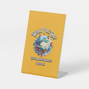 Expositor En L Día Mundial del Post. Cartas a través de las front