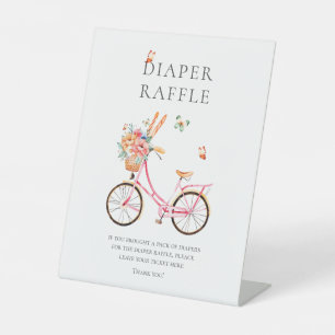 Expositor En L Diaper de bicicleta de color rosa rosado francés R