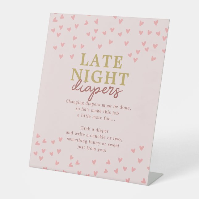 Expositor En L Diaper nocturno Corazones Chicas (Anverso)